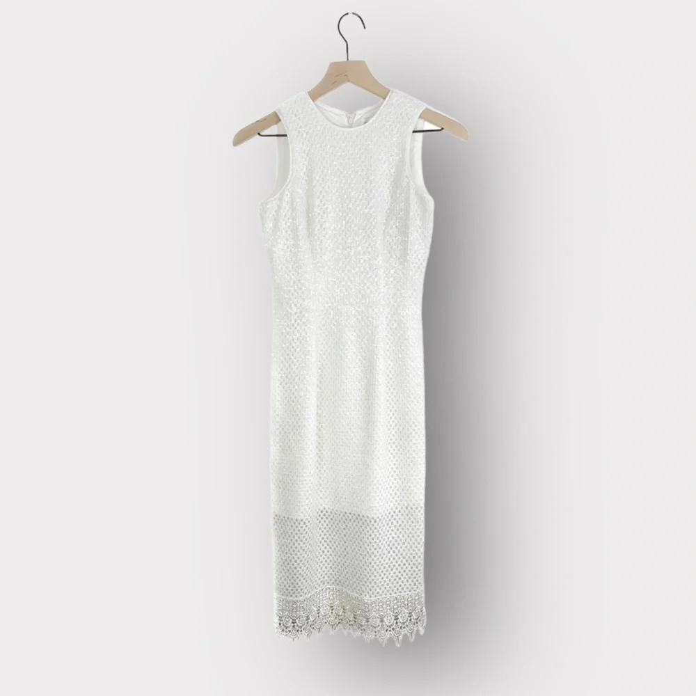Dress The Population Alina Sequin Crochet Midi Dress - Picture 2 of 7